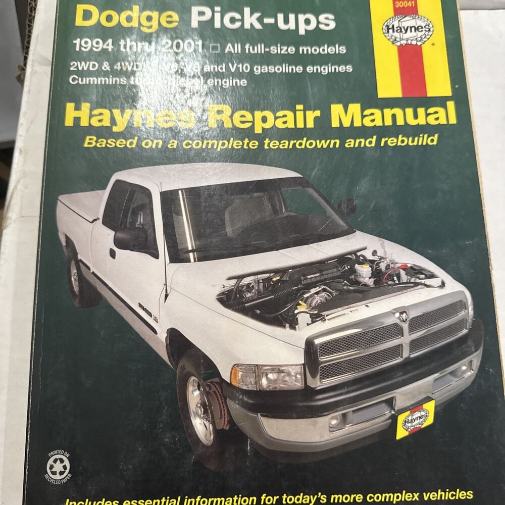 Dodge RAM Service Repair Manual 1998 1997 1996 1995 Cummins Turbo